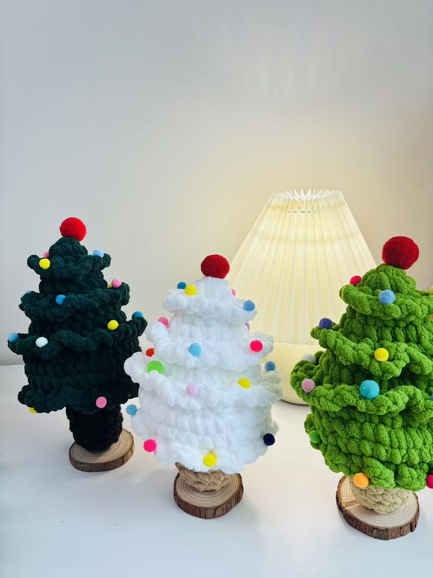 Handcrafted 25cm Crochet Christmas Tree