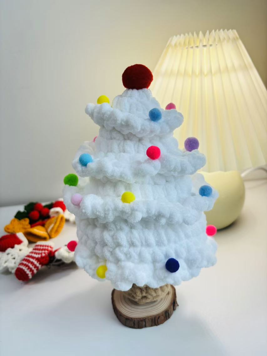 Handcrafted 25cm Crochet Christmas Tree