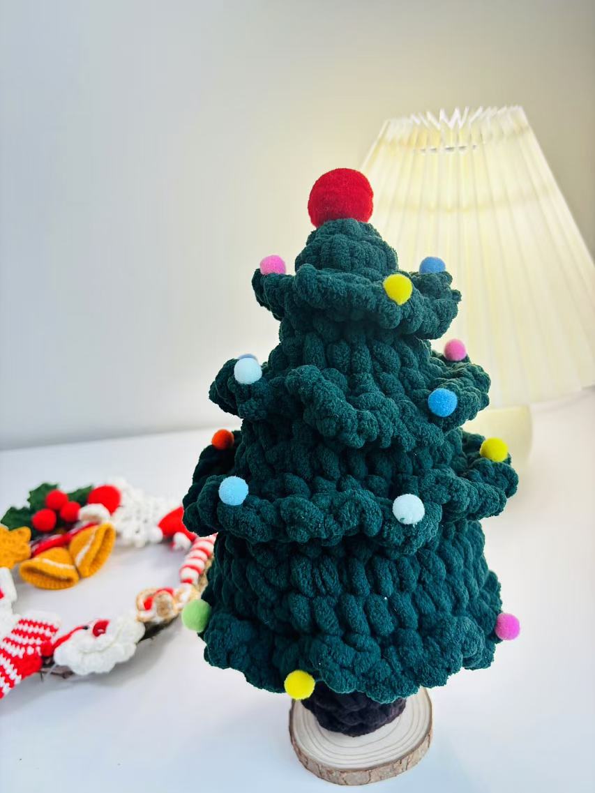 Handcrafted 25cm Crochet Christmas Tree